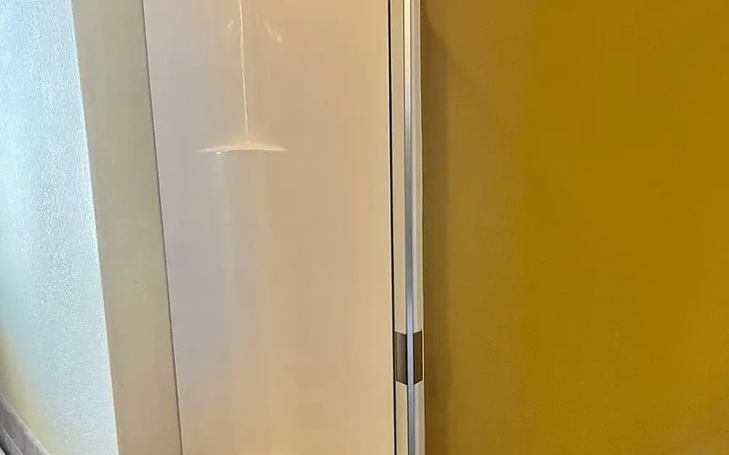 Stand-up shower in second bathroom