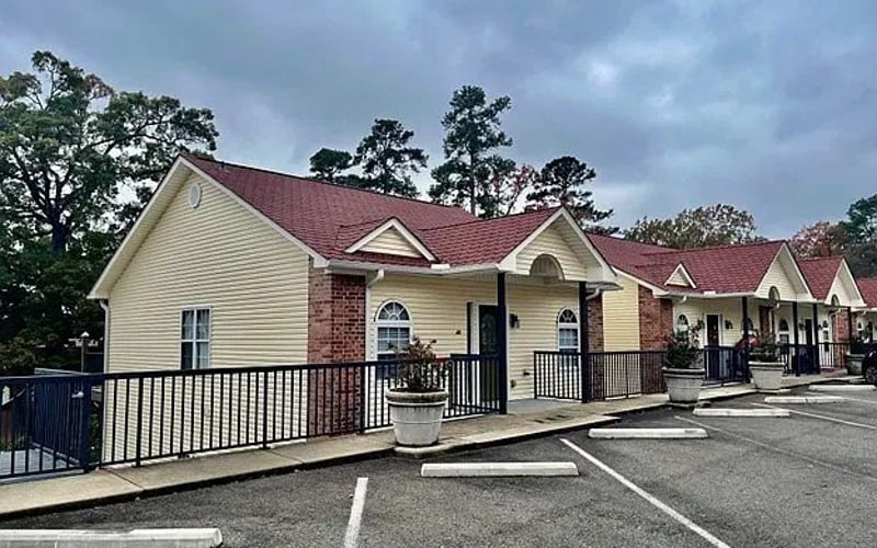 Exterior of Moonlight Cove townhouse row