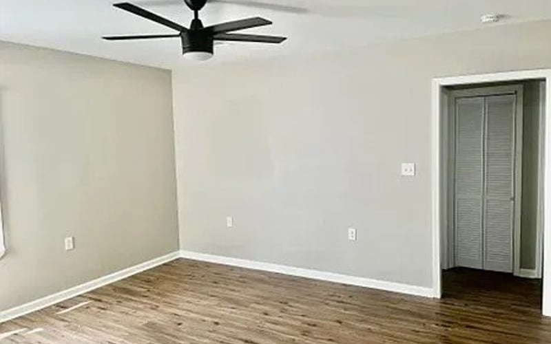 Bedroom with closet